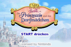 Barbie as the Princess and the Pauper screenshot 5 for GameBoy Advance